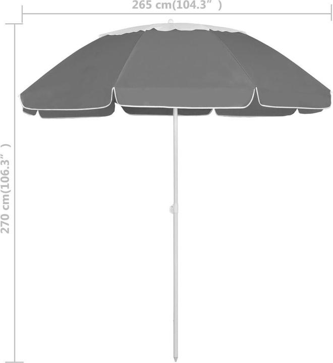 Actual product image vidaXL Strandschirm (2.65 m)