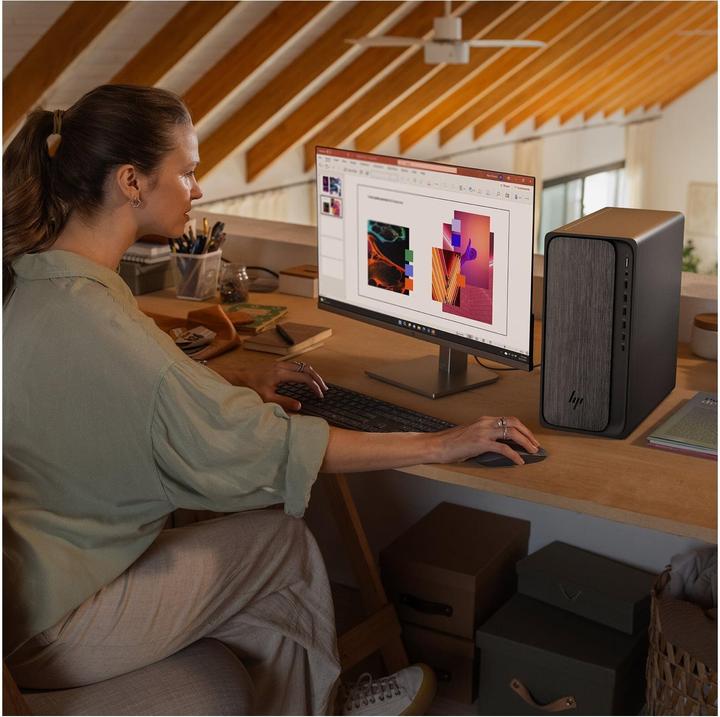 Actual product image HP OmniDesk Desktop M02-0177ng PC (1000 GB, 32 GB, AMD Ryzen 7 8700G)