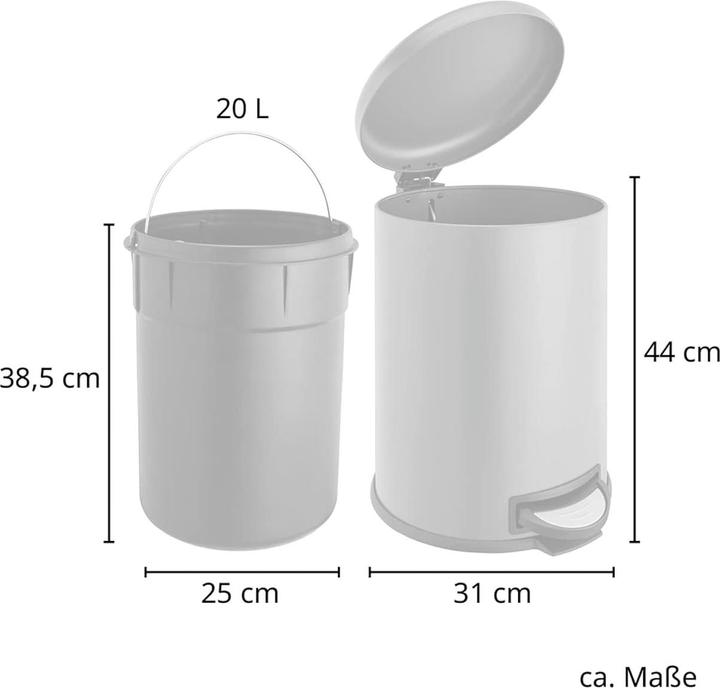 Actual product image Svita T20 Waste Bin, Grey (20 l)