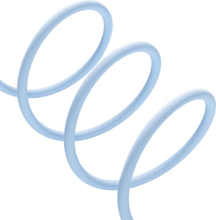 Actual product image Baseus Jelly Liquid Silica Gel Fast Charging Data Cable USB to iP 2.4A 2m Blue (2 m)