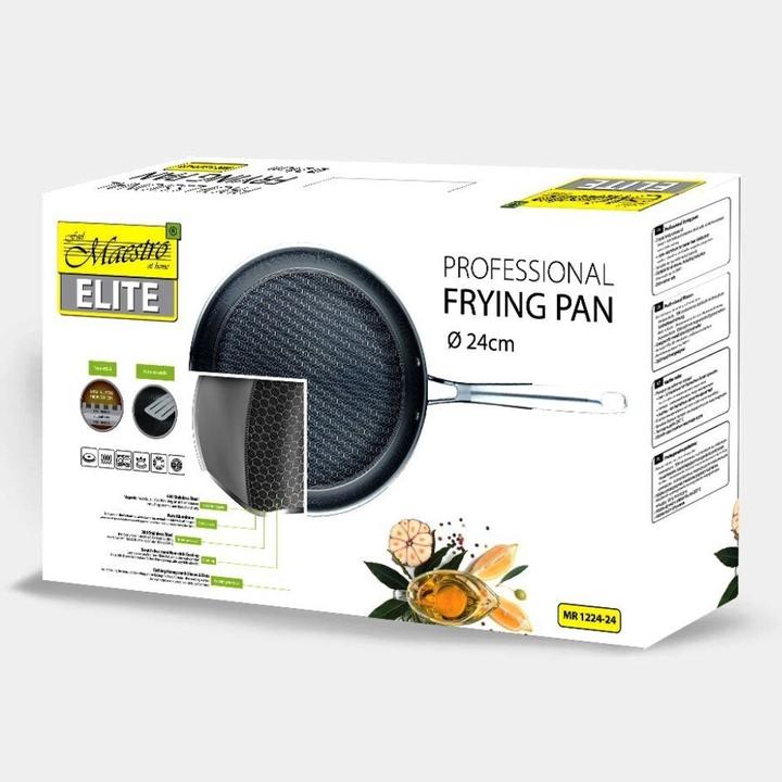 Actual product image Maestro Frying pan professional MR-1224-24 24 cm (Aluminium, Steel, 24 x 5.50 cm)