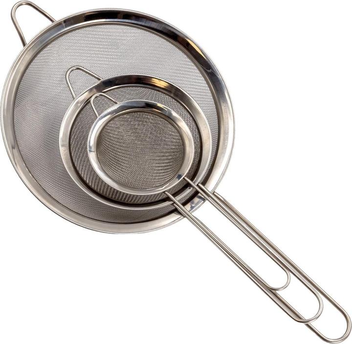 Intirilife 3x Küchensieb Set in verschiedenen Grössen (18 cm)