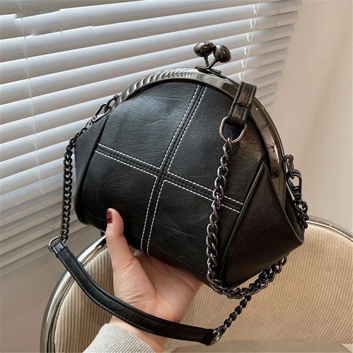 Produktbild Only-Bags.Store Kette Design Umhängetasche Hohe Qualität PU Leder Messenger Taschen Solid Farbe Designer Geldbörse