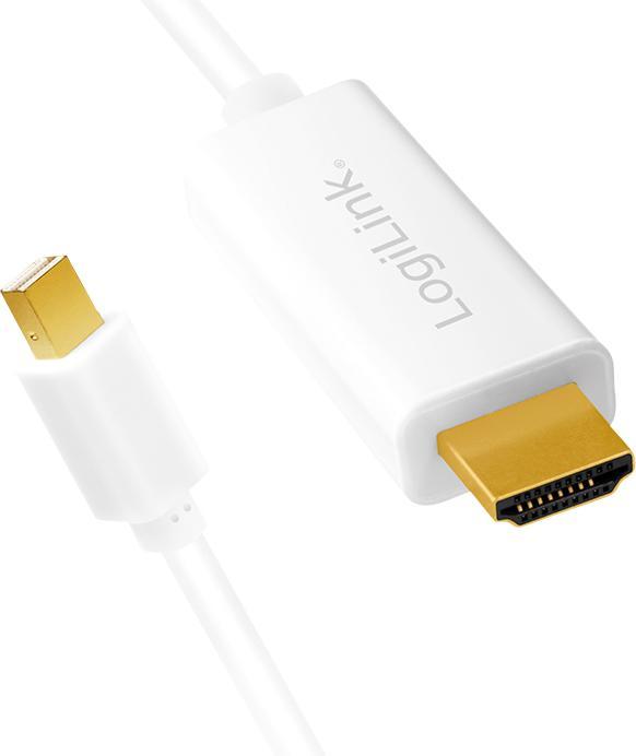 Actual product image LogiLink Mini DisplayPort — HDMI (Typ A) (3 m, DisplayPort, 1.4b)
