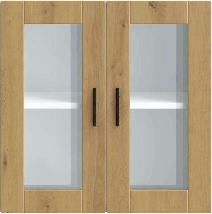Immagine prodotto VidaXL Parete attrezzata per cucina con anta in vetro Porto Artisan in rovere Parete attrezzata per cucina (60 x 31 x 60 cm)