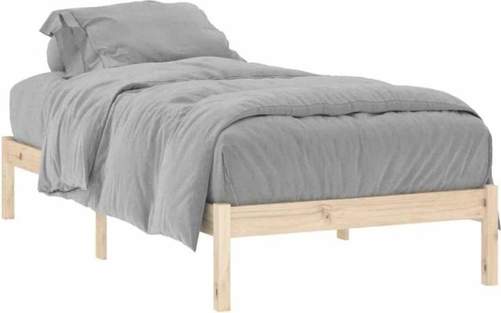 Actual product image vidaXL Bett ohne Matratze Kiefer (100 x 190 cm)