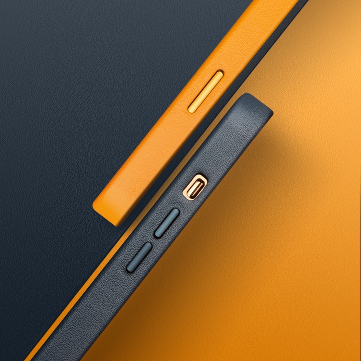 Produktbild QiAlino Hülle (MagSafe kompatibel) Orange (Apple iPhone 12 Pro Max)