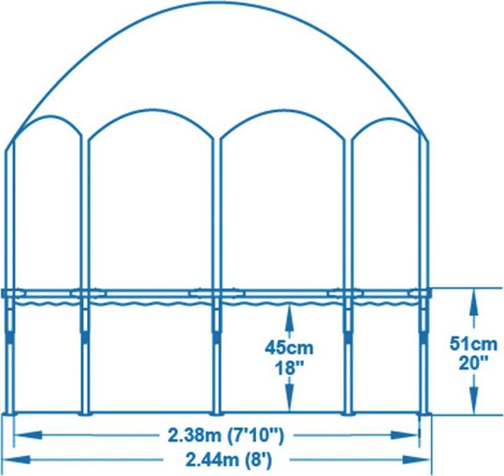Produktbild Bestway Steel Pro Pool mit UV-Sonnenschutz