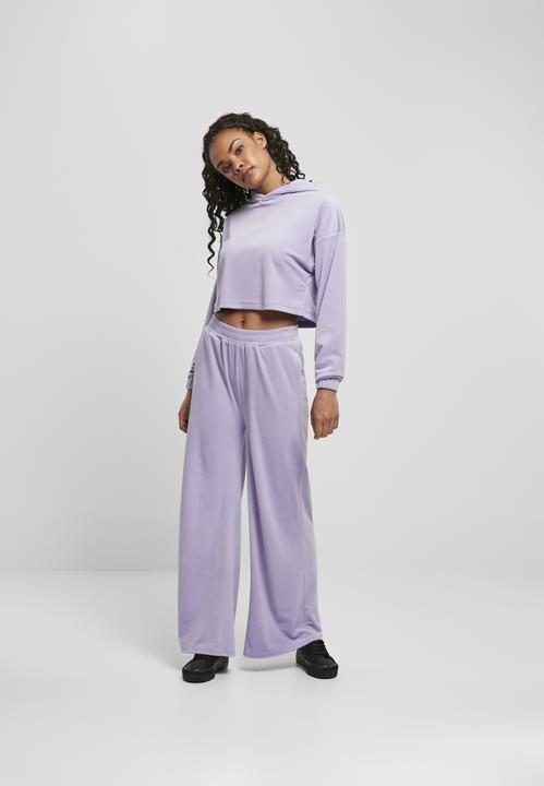 Image du produit Urban Classics Sweat à capuche croisé en velours pour femmes (L)