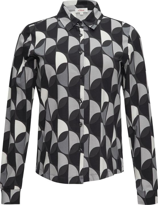 S.Oliver T-Shirt Jersey-Bluse mit All-over-Print (38)