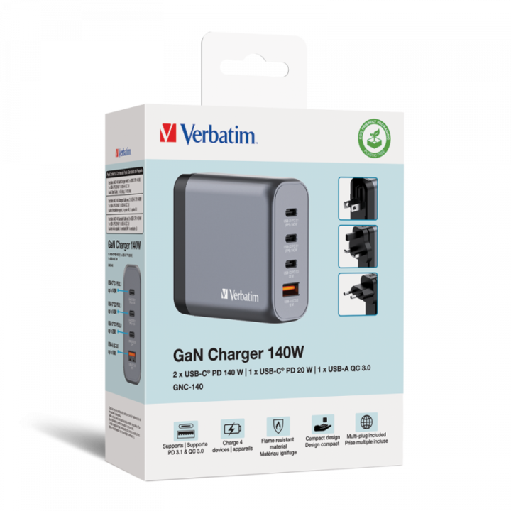 Produktbild Verbatim GNC-140 GaN Charger (140 W)