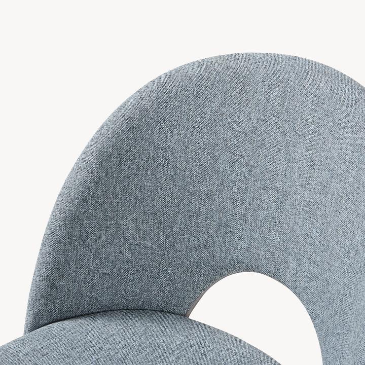 Produktbild En.Casa Esszimmerstuhl Karijoki 4er Set Webstoff Grau