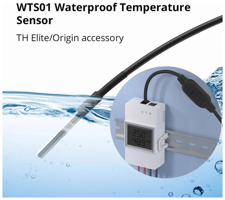 Image du produit Sonoff WTS01 Capteur de température étanche RJ9 1.5m