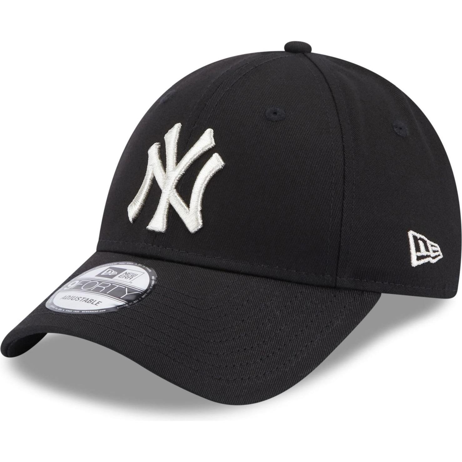 New Era, Damen, Cap, 9Forty Metallic New York Yankees, Schwarz
