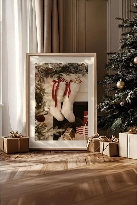 Actual product image Wallxpert Weihnachtsbild Weihnachtssocken