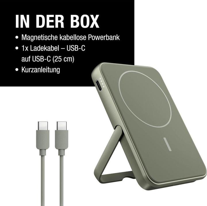 Productafbeelding Fresh'N Rebel Fresh 'n Rebel Powerbank 5000 mAh Green (5000 mAh, 20 W, 18.50 Wh)