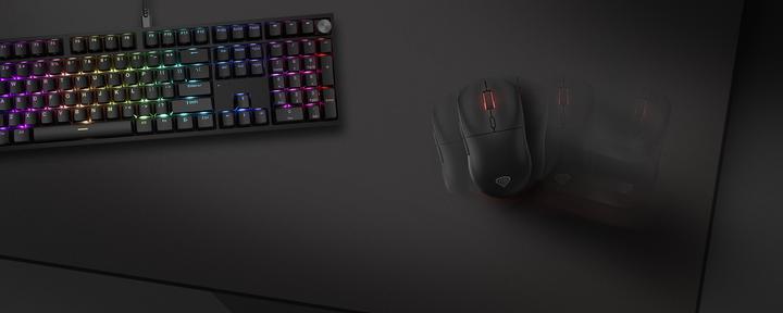 Image du produit Genesis Tapis de souris Carbon 500 Ultra Logo | Tapis de souris | 450 x 1100 x 2.5 mm | Noir (L)