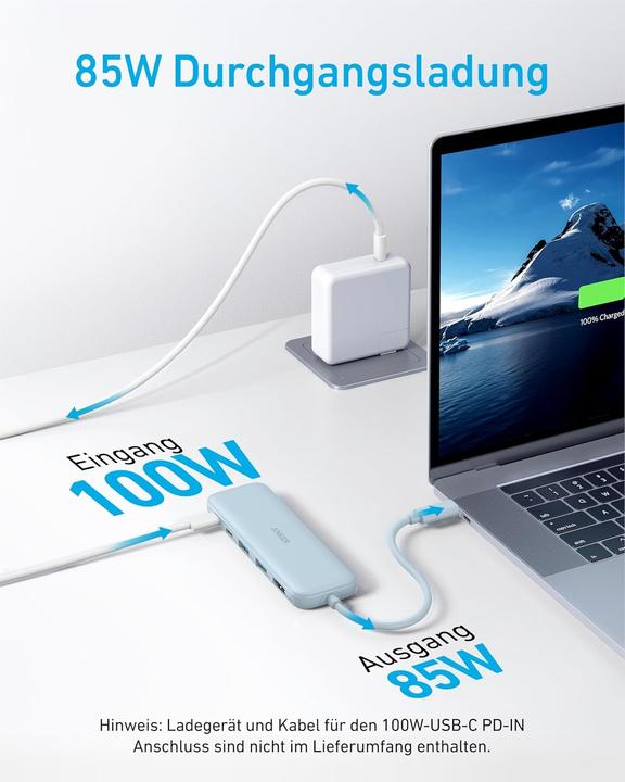 Image du produit Anker USB-C Hub mit 4K HDMI und 5Gbps Datenanschluss (USB-C, 4 ports)