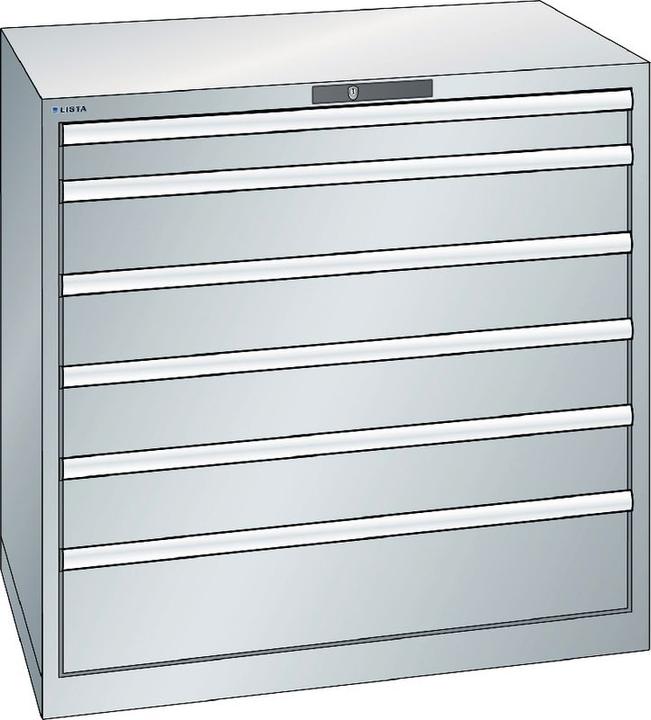 Produktbild Lista Schubladenschrank, Stahlblech (102.30 cm, 100 cm)