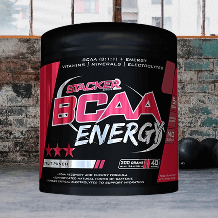 Actual product image Stackers BCAA Energy (Fruit Punch, 1 pcs., 3.72 g)