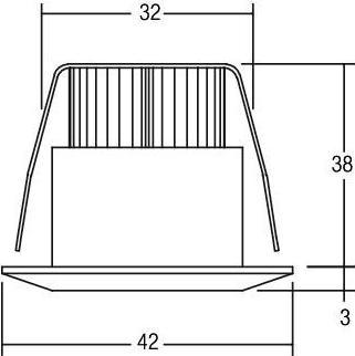 Actual product image Brumberg LED light point (120 lm)