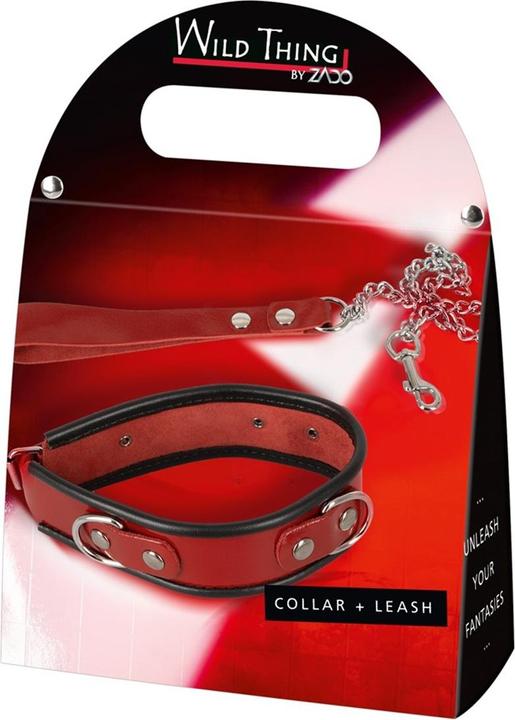 Actual product image Zado Leather neck cuff and leash