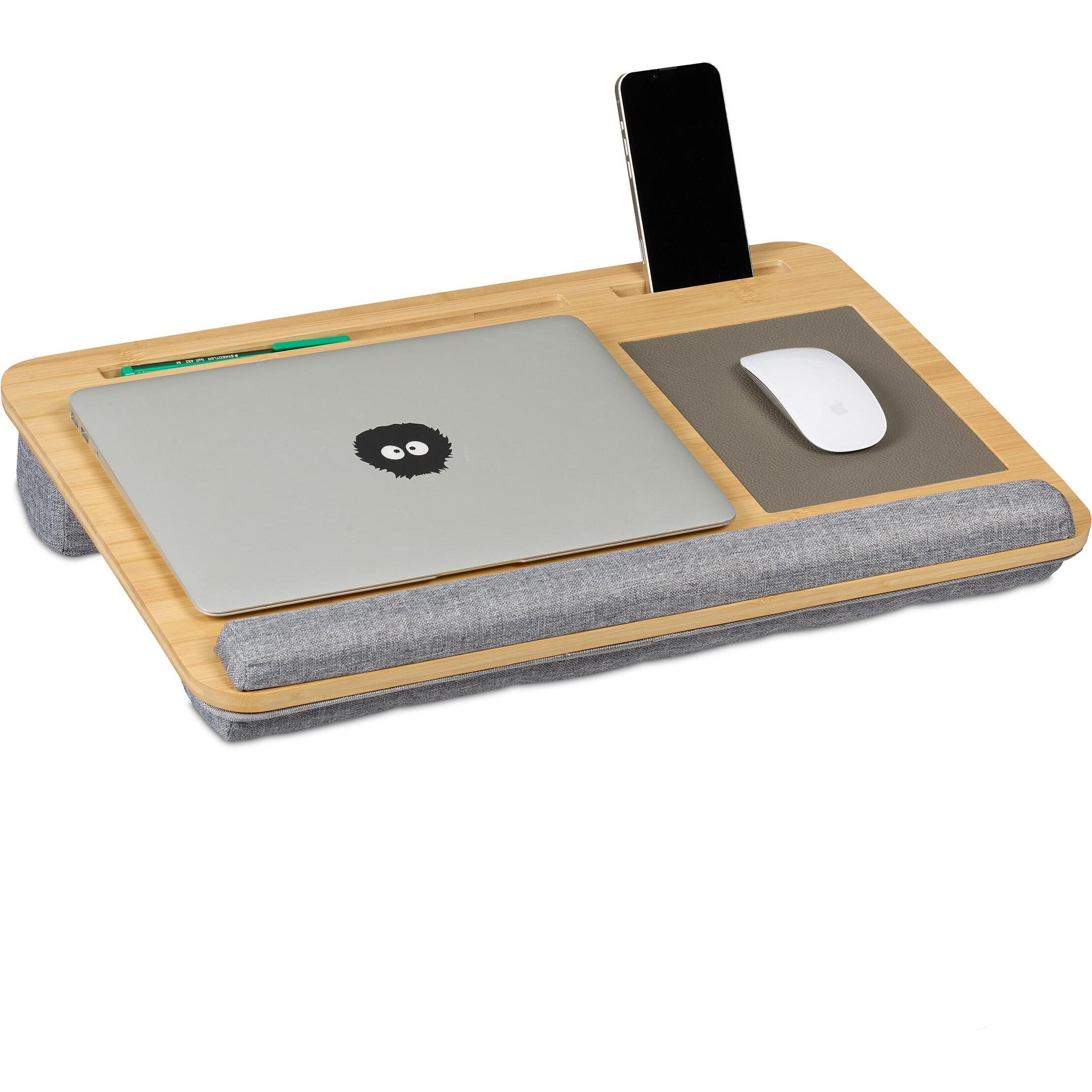 Relaxdays Laptopkissen, Notebook Ständer, Braun