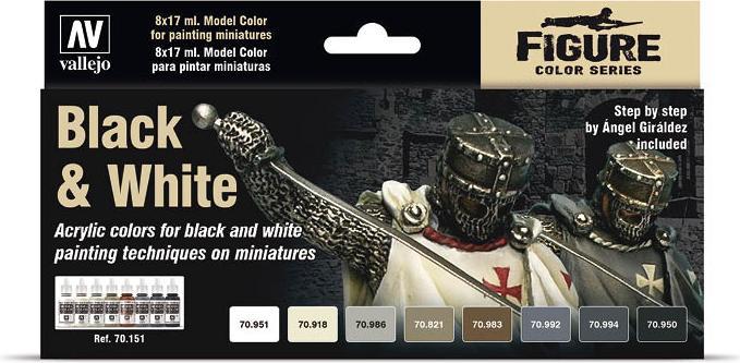 Image du produit Vallejo Modèle Air Black White Set (17 ml)