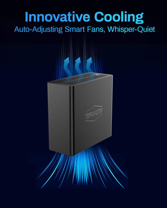 Actual product image Terramaster F4 SSD 4bay All SSD NAS,Quad Core,8GB DDR5,Diskl