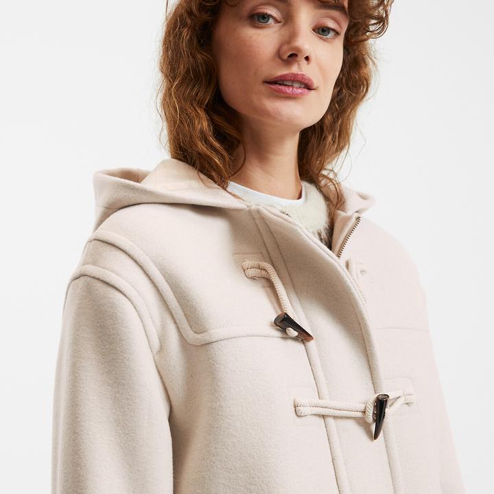 Image du produit La Redoute Collections Halblanger Dufflecoat mit Kapuze (M, XXL)