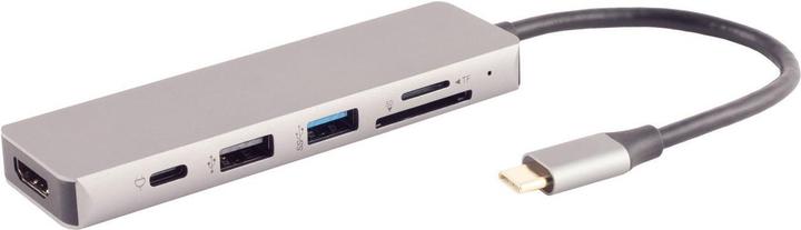 Immagine prodotto Shiverpeaks ®-BASIC-S--USB-DOCK--USB-C docking station multiporta, 6in1, HDMI, PD, Hub, SD (USB-C, 6 porte)