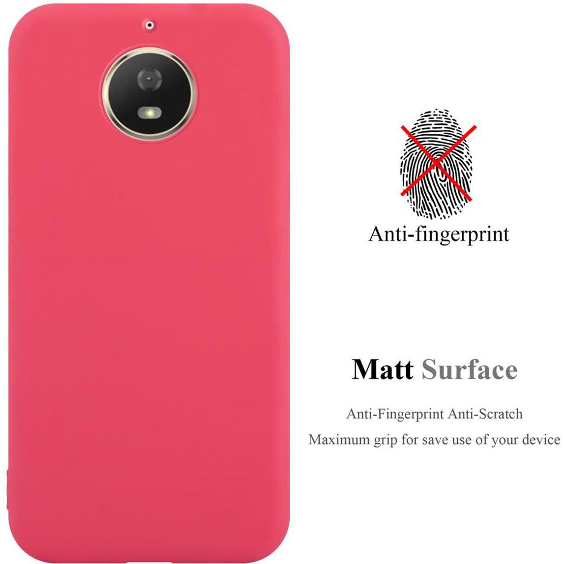 Thumbnail - Cadorabo TPU Candy Cover (Motorola Moto G5S), Smartphone Hülle, Rot