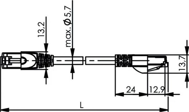 Produktbild Telegärtner Patch-Kabel (F/UTP, CAT5e, 10 m)