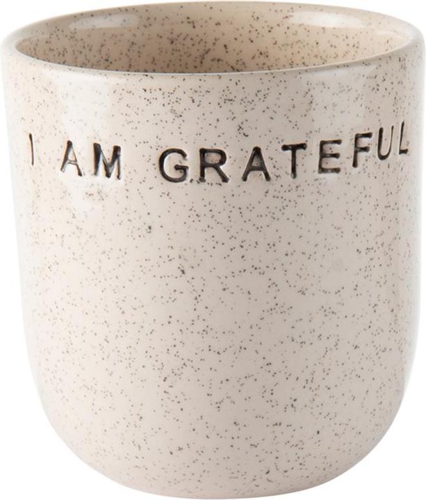 Feeling Good Inside Coffee mug I am grateful crème 8.5 cm