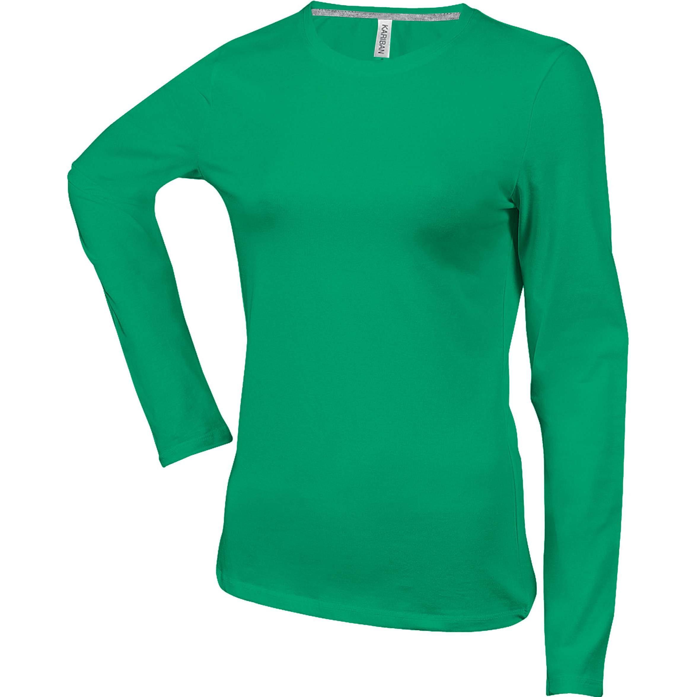 Kariban, Damen, Shirt, Col Rond, Grün, (3XL)