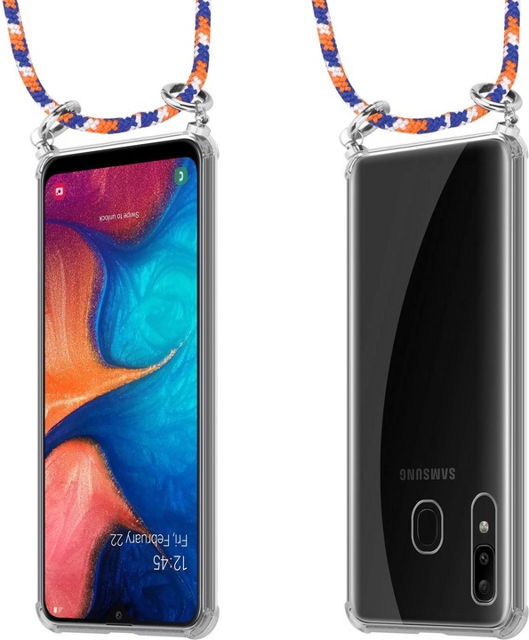 Produktbild Cadorabo TPU Handy Kette SILBER Cover