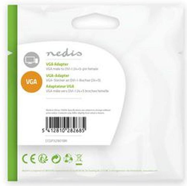 Produktbild Nedis Adapter VGA - DVI VGA mac ho - DVI-I Buchse 24+5 (DVI)