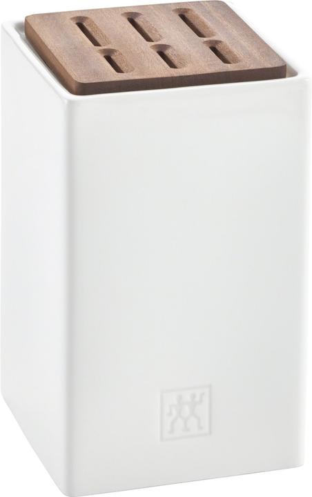 Produktbild Zwilling Keramik Box, mittel, weiss, Deckel Sapelliholz