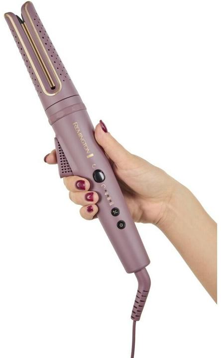 Actual product image Remington Ionic rotating curling iron with ceramic coating, digital temperature control, automatic shut-off
