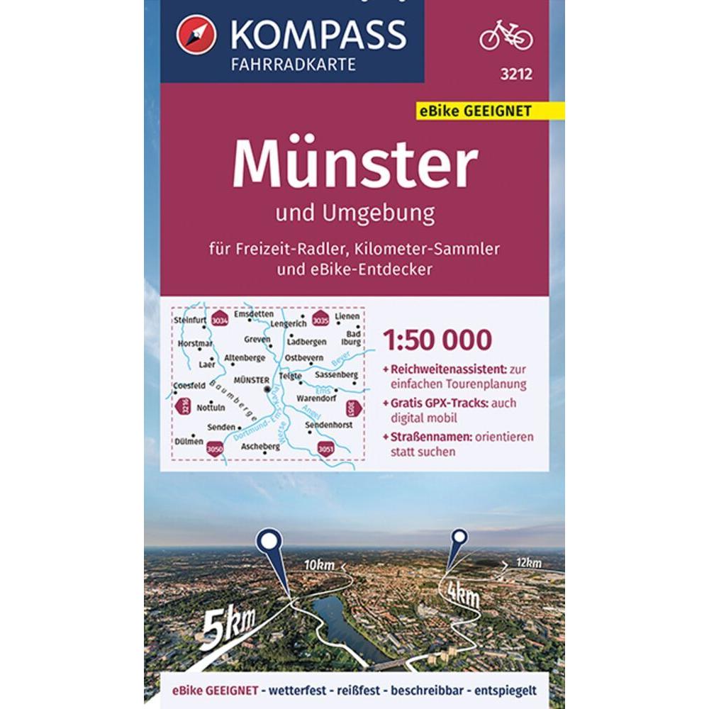 Kompass Karten KOMPASS Fahrradkarte 3212 Münster u.Umg (40632735)