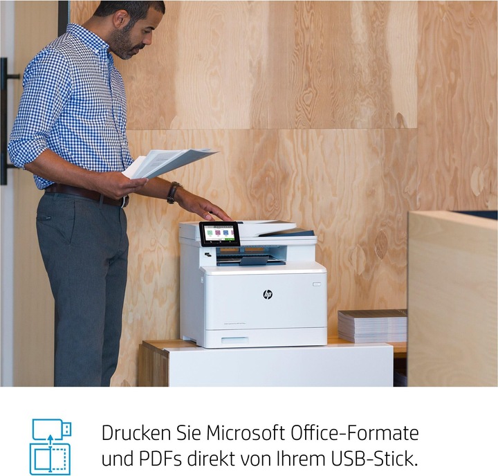 Produktbild HP M479fdn Color LaserJet Pro (Laser, Farbe)