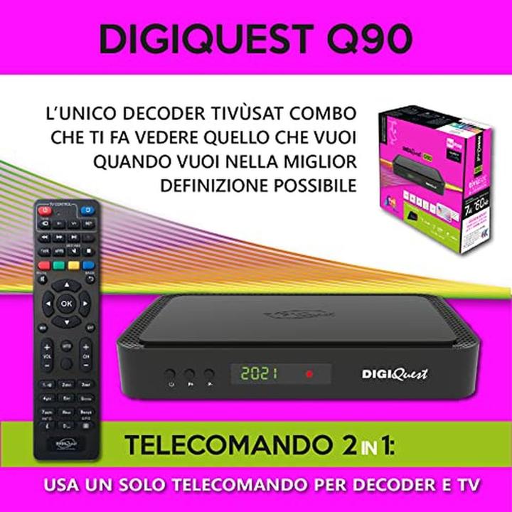 Produktbild Digiquest RICD1234 Set-Top-Box TV Kabel 4K Ultra HD Schwarz (DVB-S2, DVB-T2, CI-Schacht)