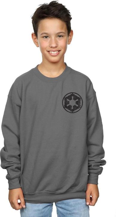 Image du produit Star Wars - Sweat THE MANDALORIAN GALACTIC EMPIRE INSIGNIA BREAST PRINT - Garçon (140, 146)