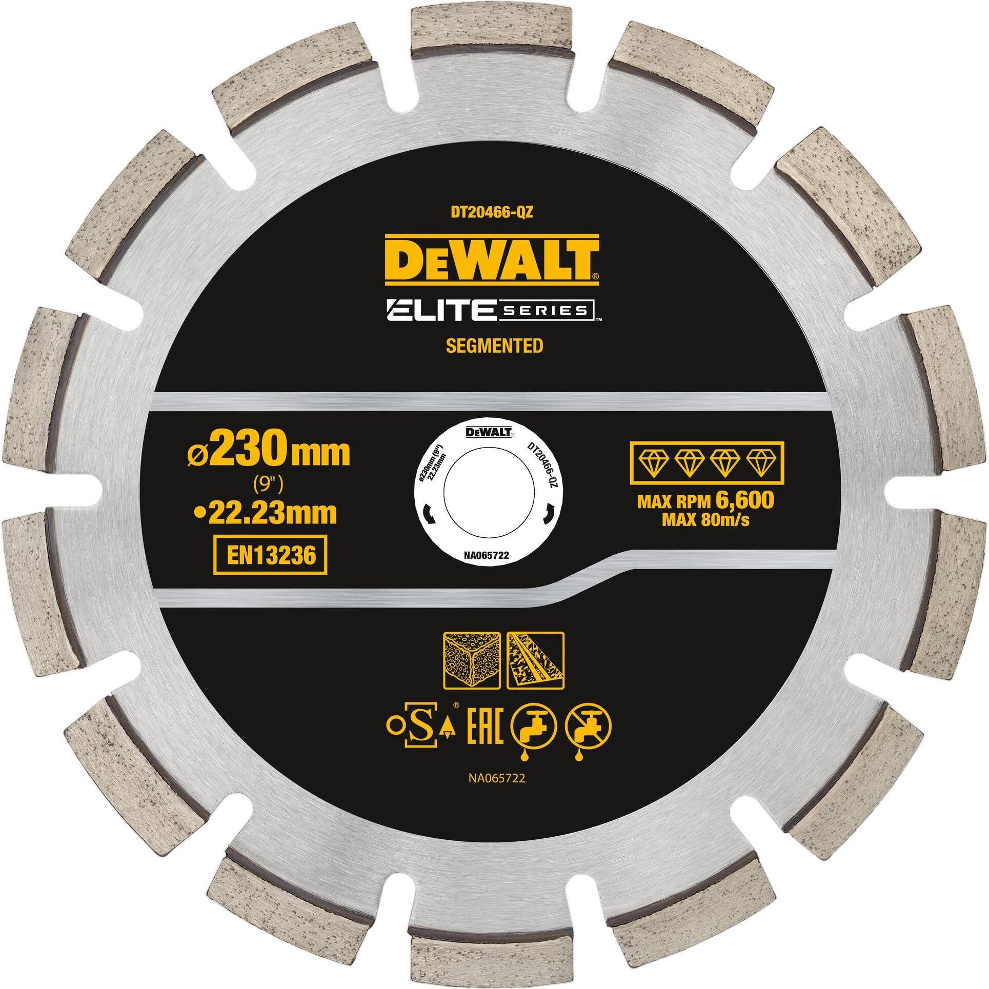 DeWalt, Lama, Disco diamantato da 230 mm per asfalto