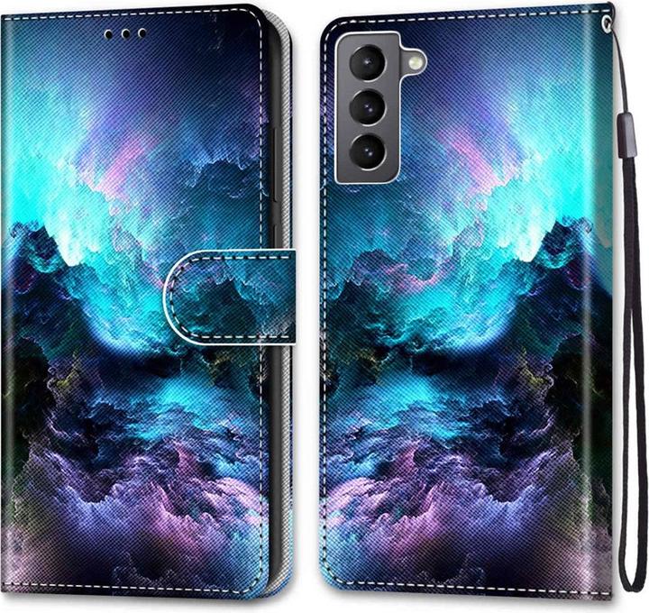 Actual product image Cover-Discount Galaxy S22 - Leather Case Cover Nebula (Samsung Galaxy S22)