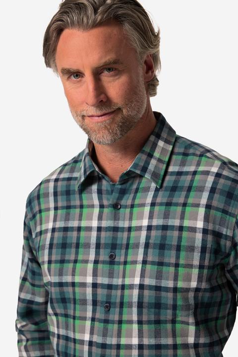 Produktbild Boston Park Karo-Flanellhemd, Langarm, Kentkragen, Comfort Fit (XXL)