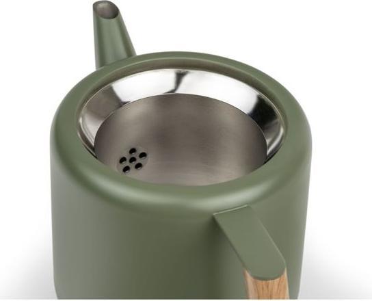 Produktbild Bredemeijer Teekanne Boston 1,1l Army green Holzoptik 111031 (1.10 l)