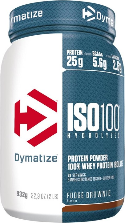 Produktbild Dymatize ISO 100 Hydrolyzed (Fudge Brownie, 1 Stk., 932 g)