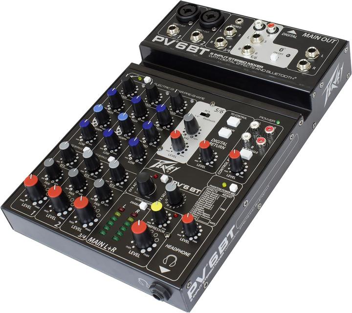 Actual product image Peavey Electronics Co. Pv 6 Bt (Studio- and Livemixer)