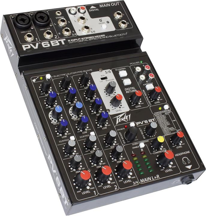 Actual product image Peavey Electronics Co. Pv 6 Bt (Studio- and Livemixer)